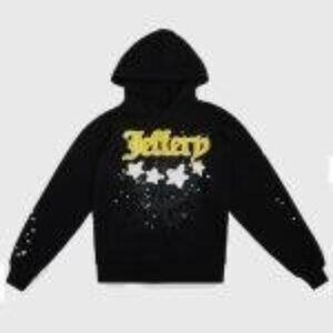 Sp5der Jeffery Hoodie Yellow and Black